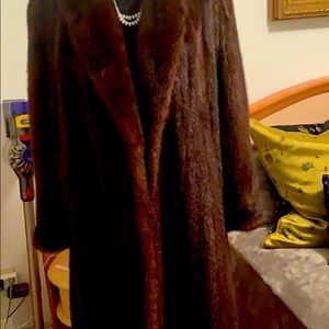 Beautiful long a real mink Size 18
